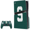 Michigan State University Spartans Away Grey S PS5 Pro Disk Bundle  Skin